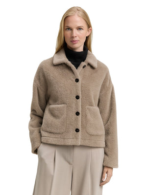 Mantel/Vest L. Beige uni