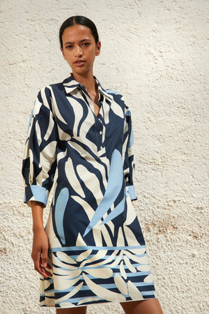 Kleed LM D. Blauw/multi