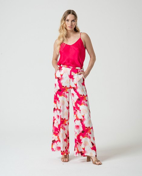 Broek Fuchsia/multi