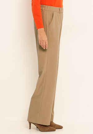 Broek D. Beige uni