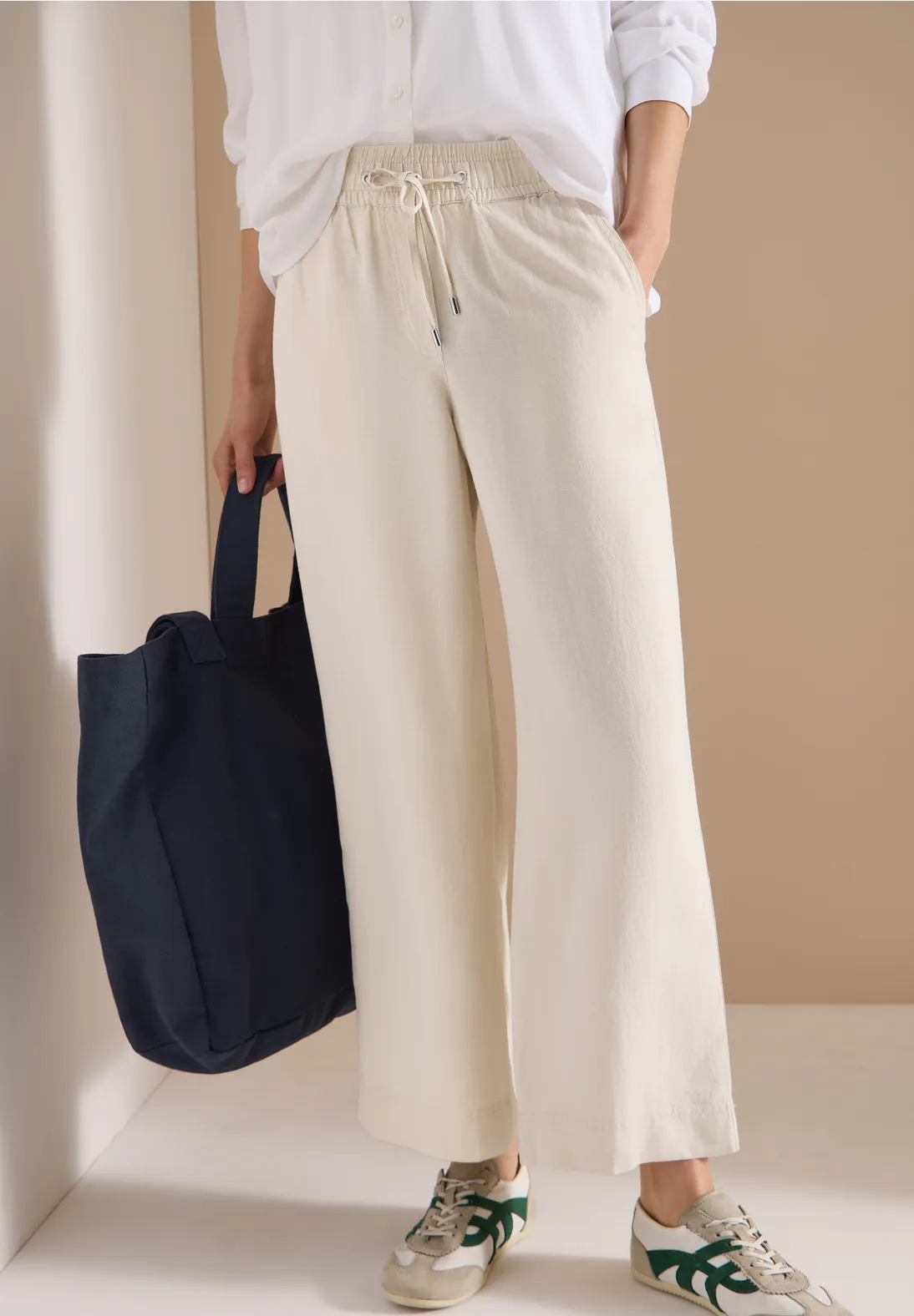 Broek L. Beige uni
