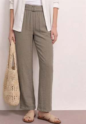 Broek D. Beige uni