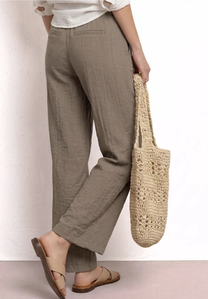 Broek D. Beige uni