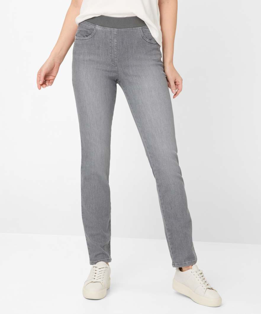 Jeansbroek L. Grijs uni