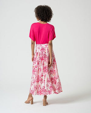 Rok Breed lang Fuchsia/color