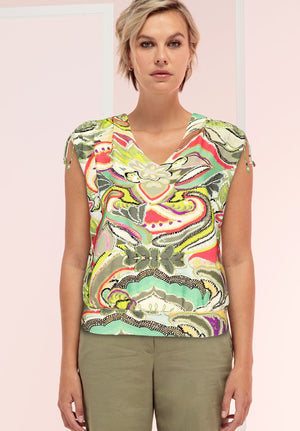 T-Shirt Groen/multi
