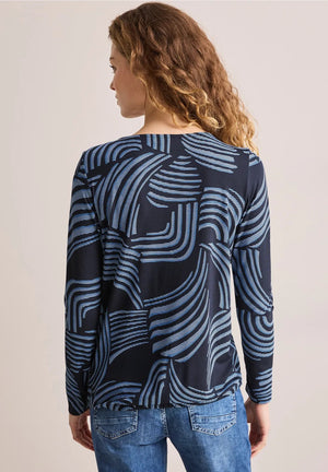 T-Shirt D. Blauw/multi