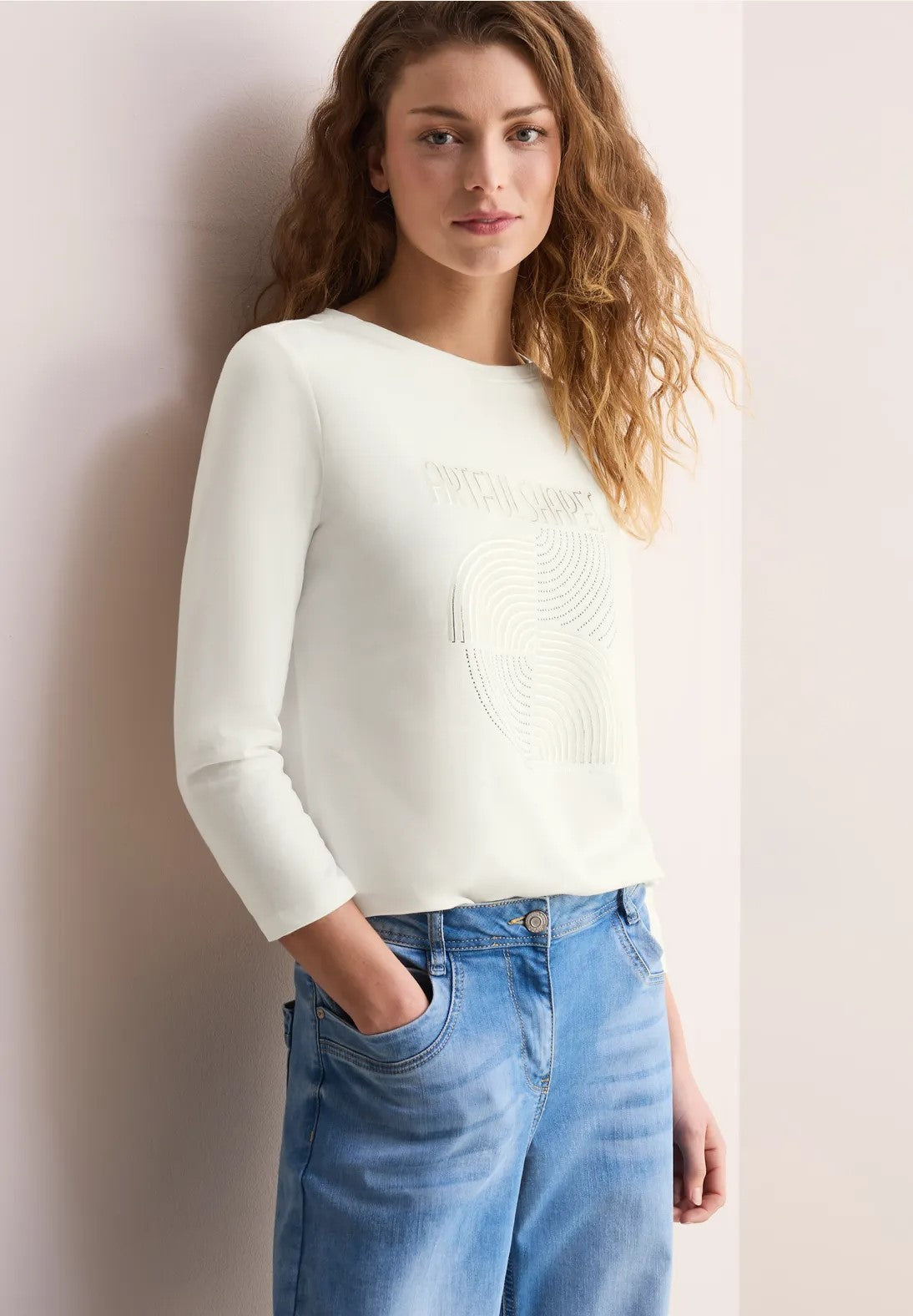 T-Shirt Ecru/multi
