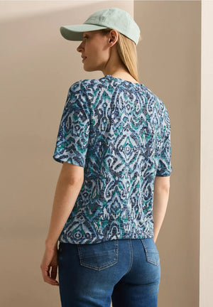 T-Shirt D. Blauw/multi