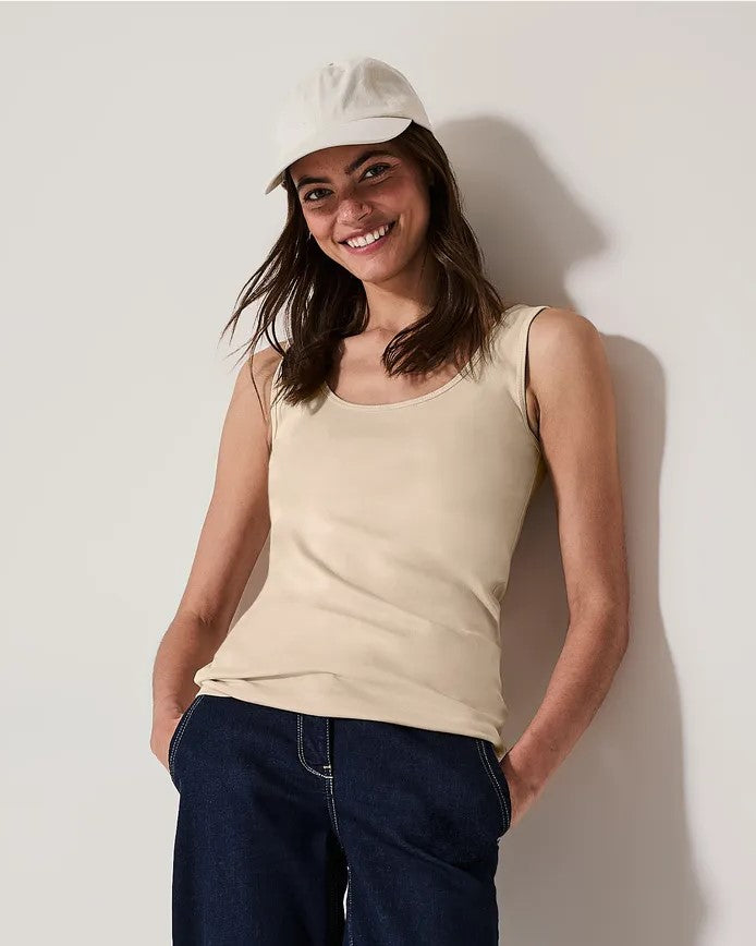 T-Shirt L. Beige uni