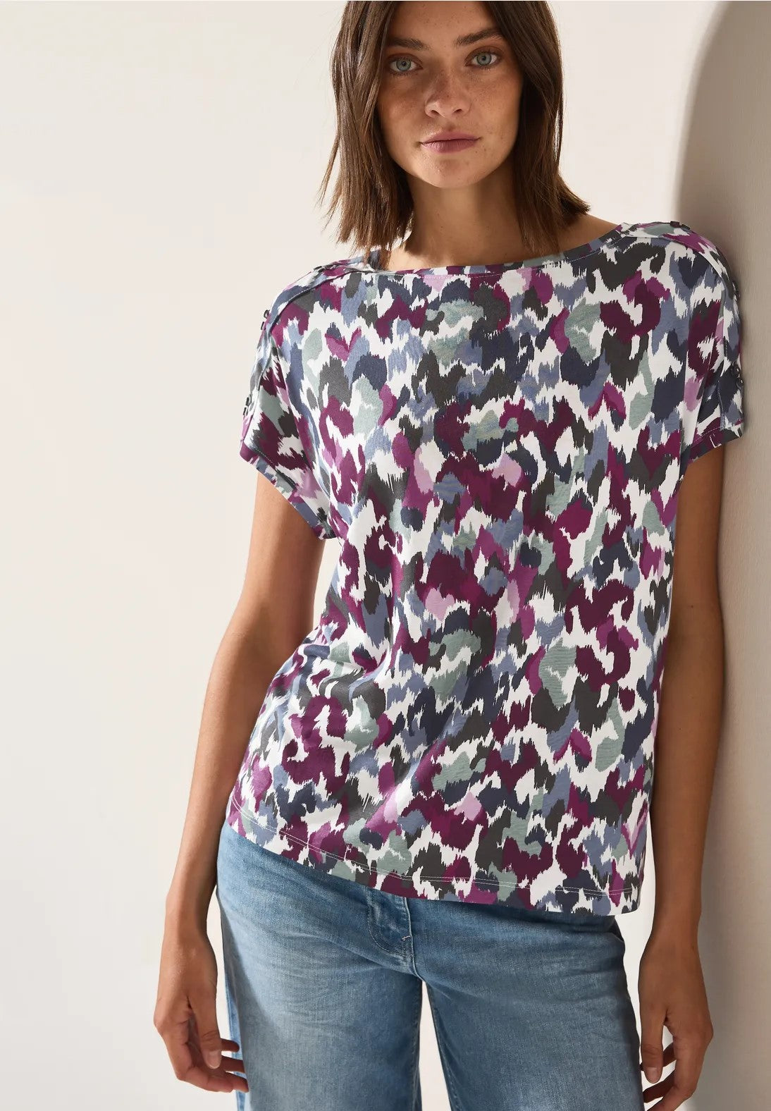 T-Shirt Ecru/multi