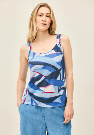 T-Shirt D. Blauw/multi
