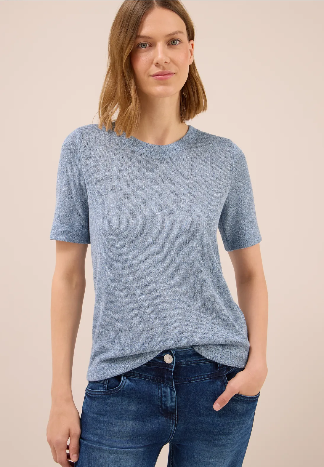 T-Shirt L. Blauw