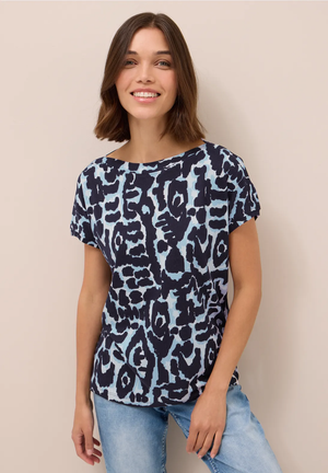 T-Shirt D. Blauw/multi