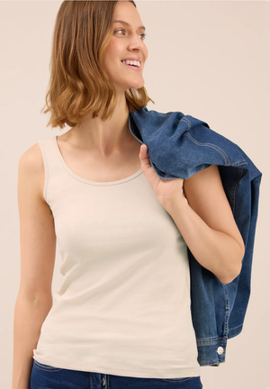 T-Shirt L. Beige uni