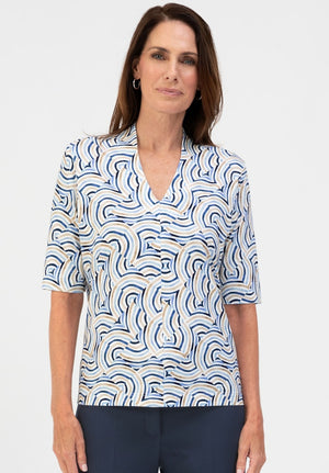T-Shirt Blauw/multi