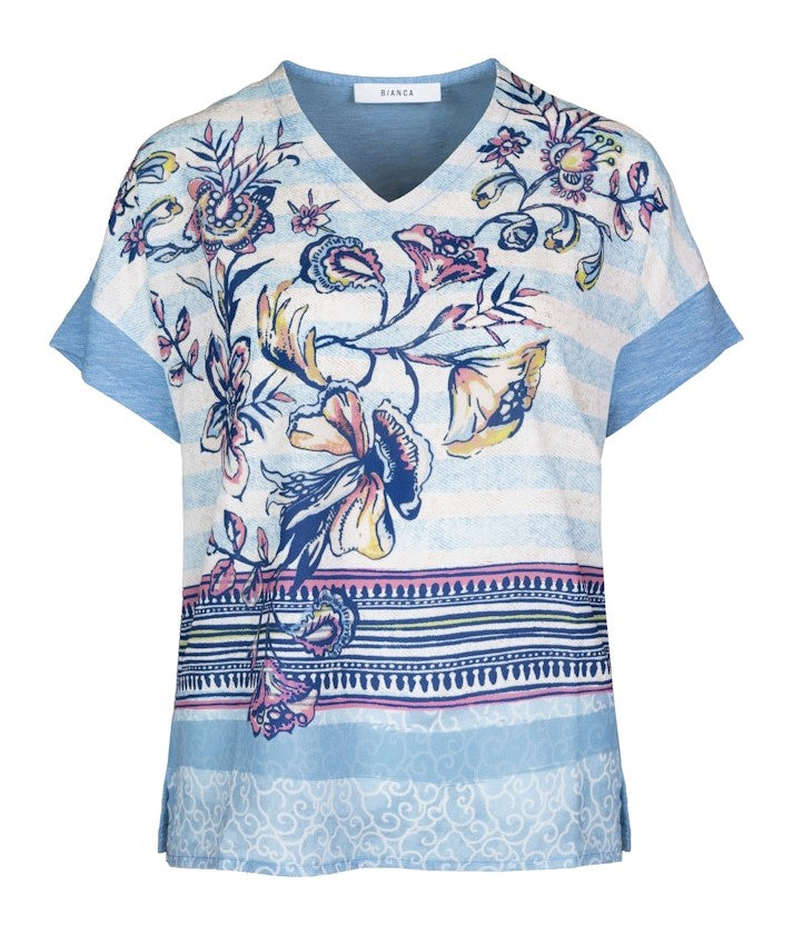 T-Shirt Blauw/multi