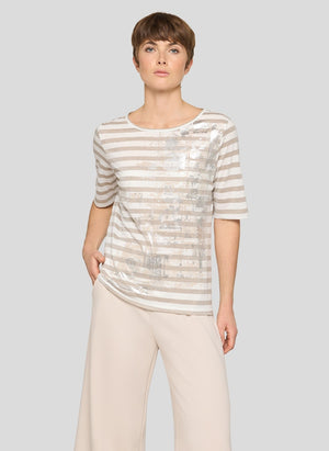 T-Shirt L. Beige uni