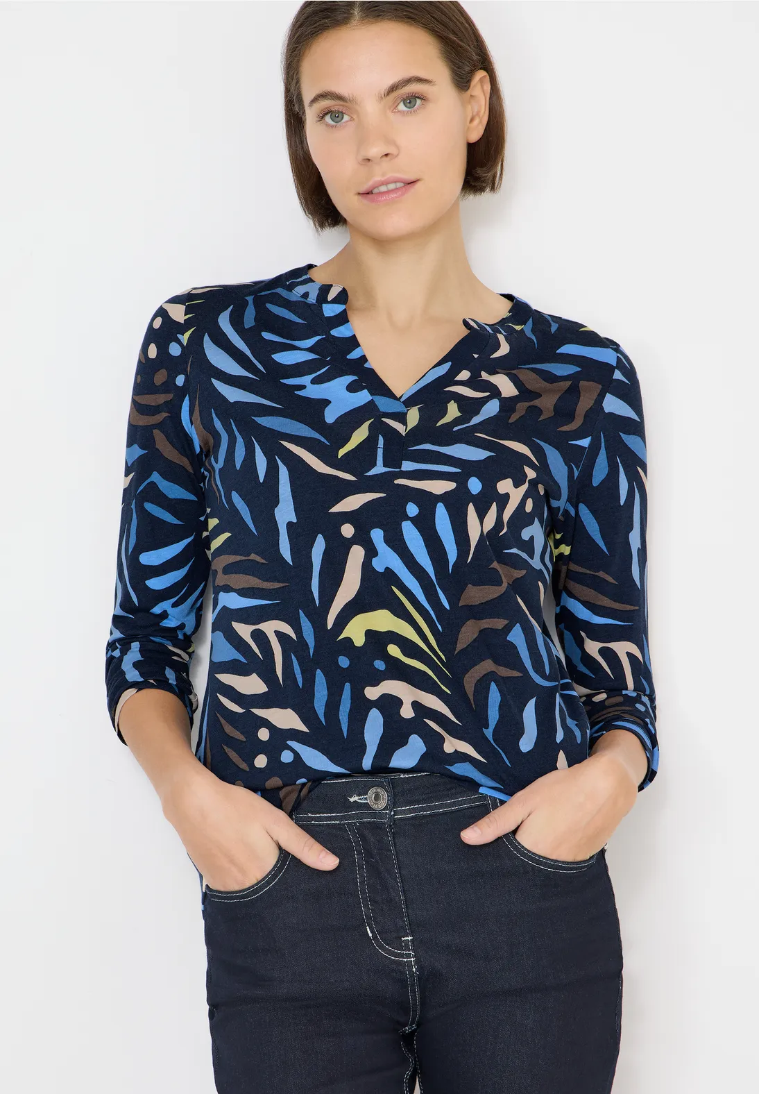 T-Shirt D. Blauw/multi