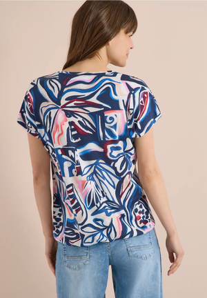 T-Shirt D. Blauw/multi