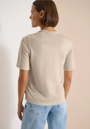 T-Shirt L. Beige uni