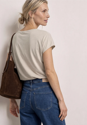T-Shirt L. Beige uni