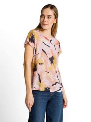 T-Shirt KM Oud Roze/multi