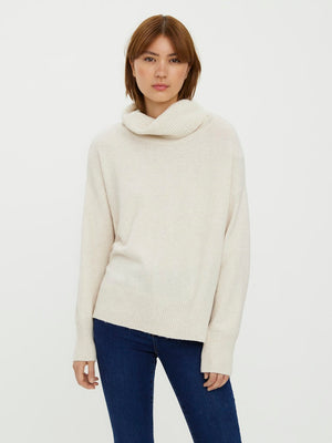 Tricot Pull Ecru/color