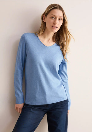 Tricot Pull L. Blauw/color