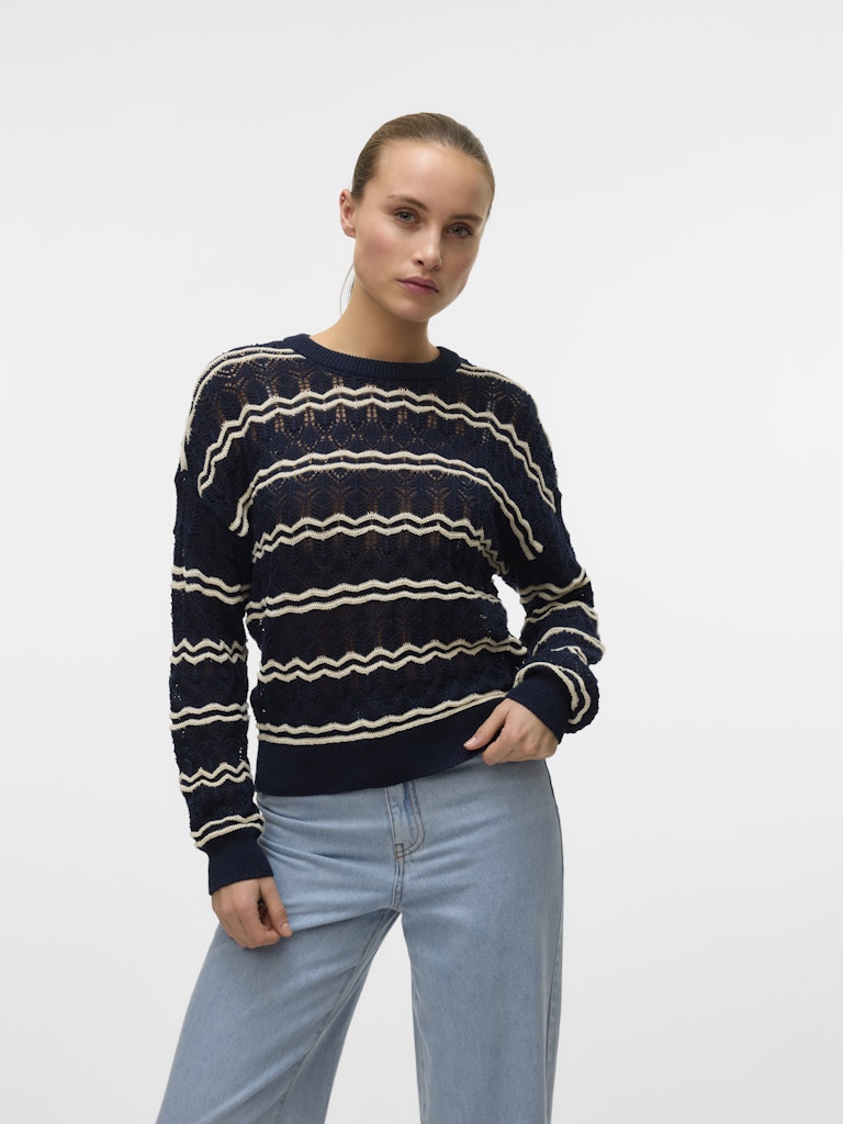 Tricot Pull D. Blauw/color
