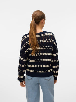 Tricot Pull D. Blauw/color