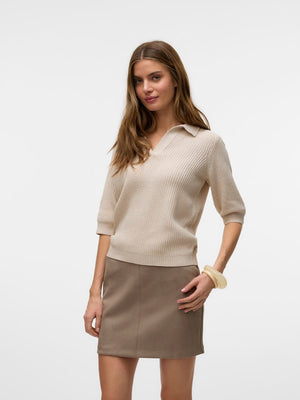 Tricot Pull L. Beige/color