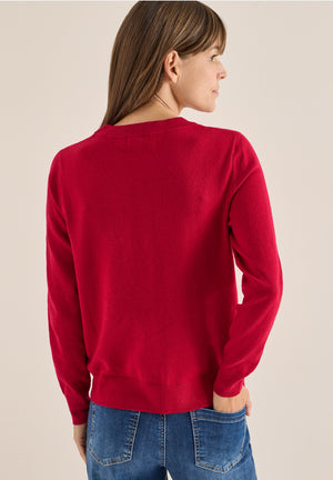 Tricot Pull Framboos