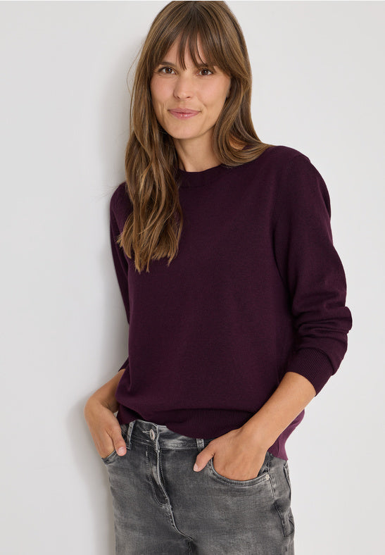 Tricot Pull Aubergine