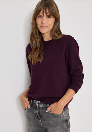 Tricot Pull Aubergine