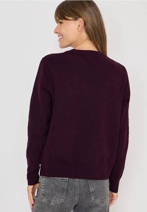 Tricot Pull Aubergine