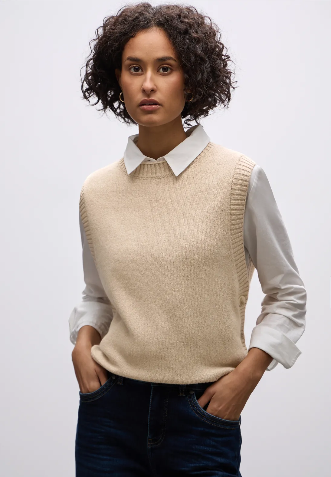 Tricot Pull L. Beige uni