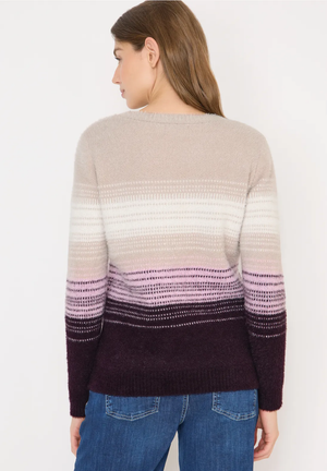 Tricot Pull Aubergine/multi