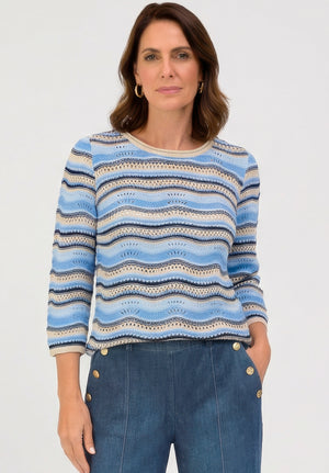 Tricot Pull Blauw/multi