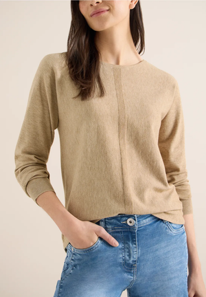 Tricot Pull D. Beige uni
