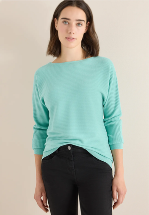 Tricot Pull Turquoise