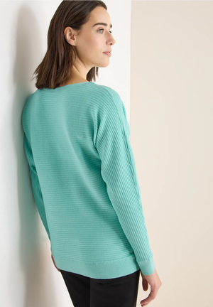 Tricot Pull Turquoise