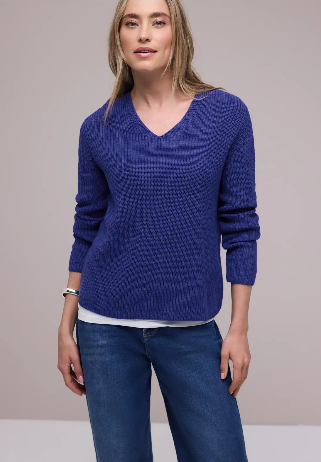 Tricot Pull Cobalt