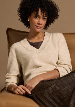 Tricot Pull L. Beige/color