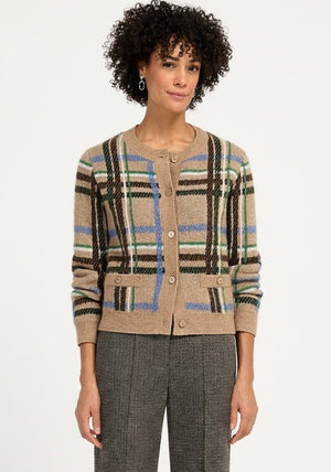 Cardigan Bruin/multi