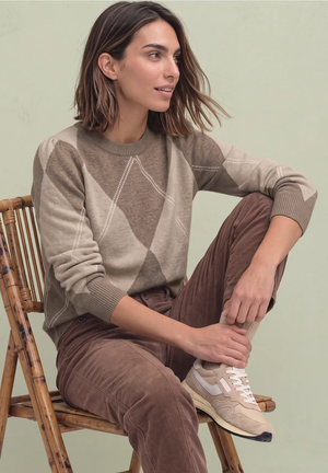 Tricot Pull Beige/multi