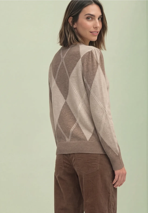 Tricot Pull Beige/multi