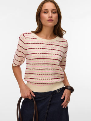 Tricot Pull Ecru/color