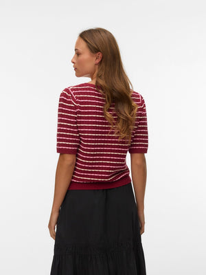 Tricot Pull D. Rood/multi