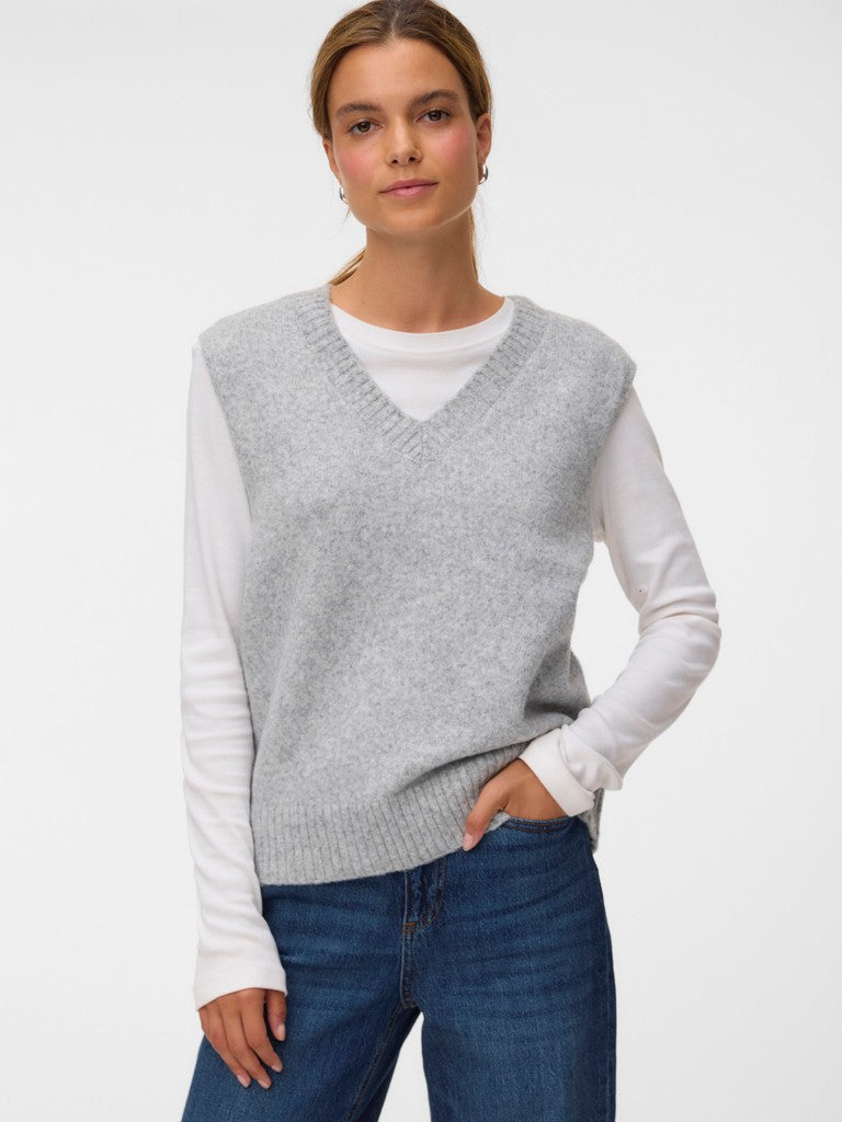 Tricot Pull L. Grijs/color